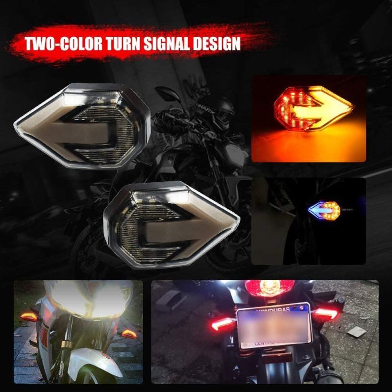 12V LED White Light Electric Motorcycle Accessories Bicycle Parts Turn Signal LED Light