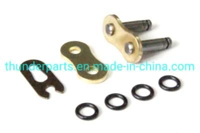 Motorcycle Chain Spare Parts Seguro Candado De Cadena 520h Dorada Cring