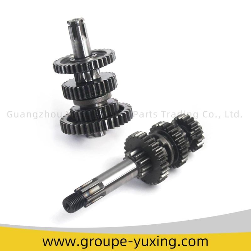 Motorcycle Parts Transmission Set Main and Counter Shaft for Bajaj