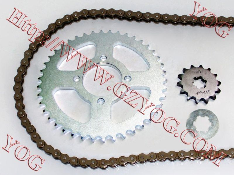 Motorcycle Chain Sprocket Kit Chain System Dy100 GS125 C70