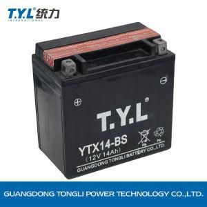 Tyl Ytx14-BS Dry Charged Mf Battery/Motorcycle Parts/Motorcycle Battery 12V14ah Motorcycle Parts