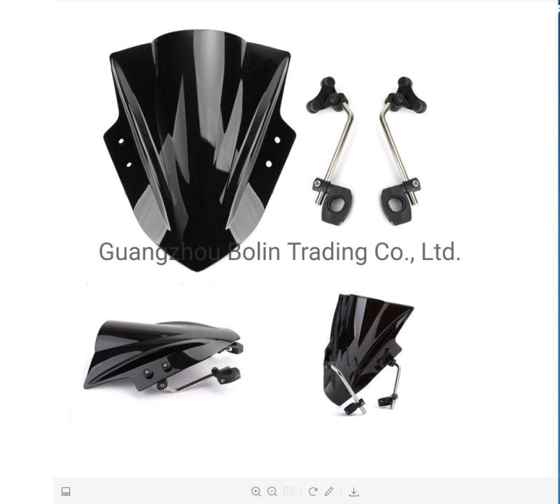 Universal 7/8" 22mm Handlebar ABS Plastic Motorcycle Windshield Windscreen