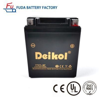 AGM Ytx7l 7ah Rechargeable Maintenance Free Sealed Spare Parts PRO Motorcycle Battery