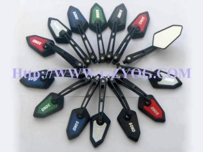 Top Quality ABS Motorcycle Spare Parts Fitting Mirrors Rear View Mirror Side Decoration Mirrors Blue Red Yellow