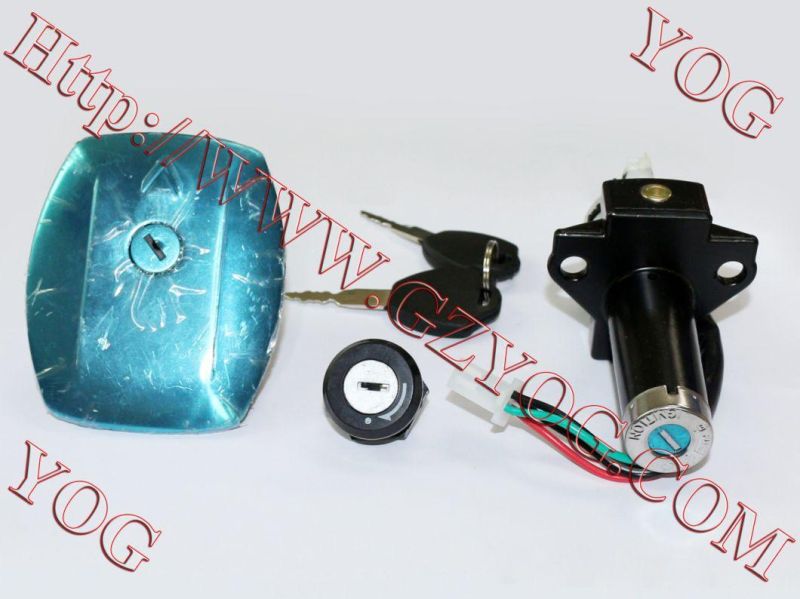 Yog Spare Parts Motorcycle Bajaj Boxer Tvs Key Ignition Switch Bros150 Nxr Cg125 Biz125 Scooter Gy6 Wave110 Ybr125 Ft125 Ds150 Vs90 CS125 Cgl125 Gl125 Titan150