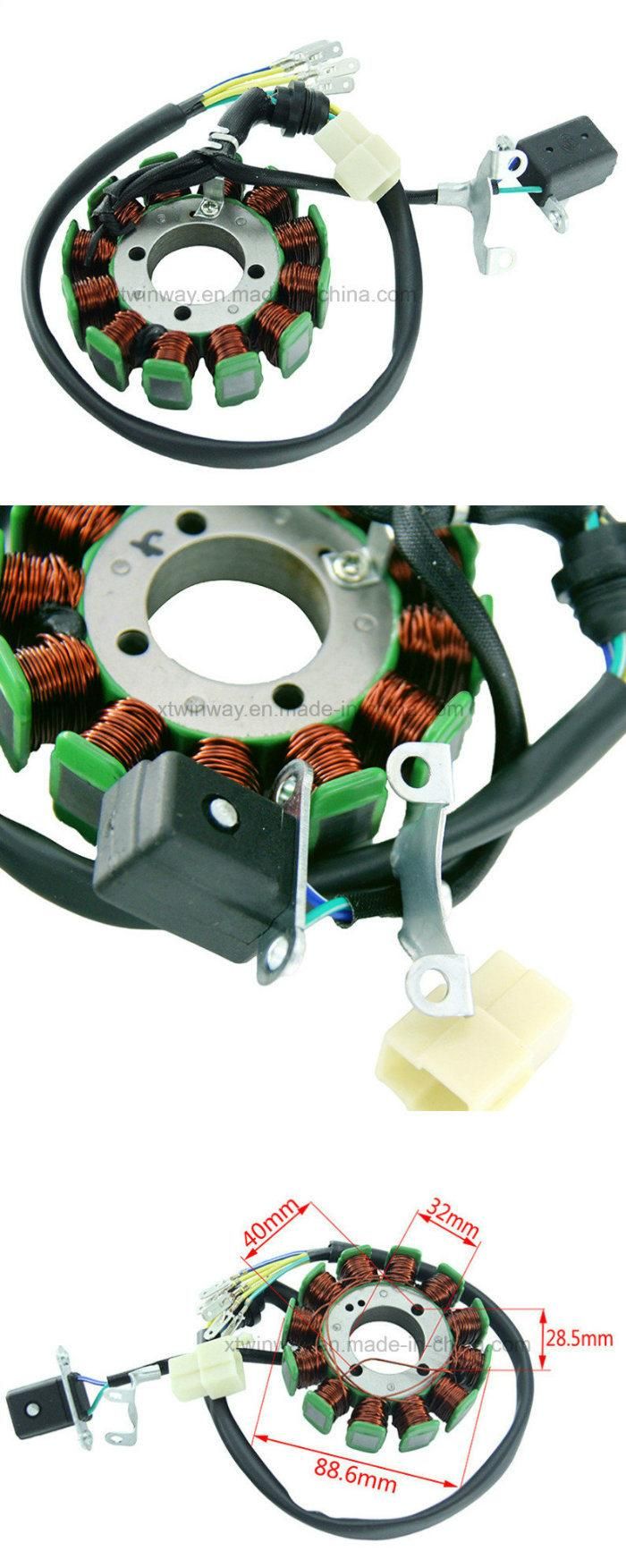 Cg125 Motorcycle Parts Full Wave DC 12V 12 Polemagneto Stator Coil