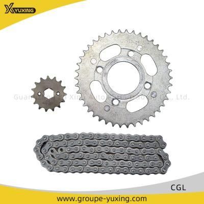 45#Steel Motorcycle Engine Parts Chain Sprocket Kit for Cgl