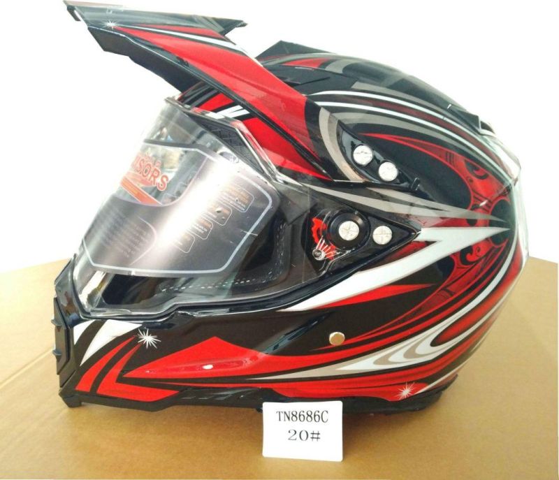 Black Motor Helmet Motocross Helmet
