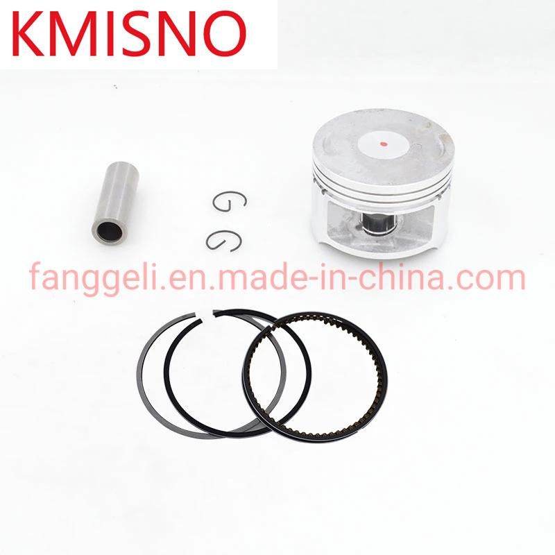 Motorcycle 57 mm Flat Piston 15 mm Pin Ring Set Kit Assembly for Haojue Qingqi Suzuki En150 Gz150 QS150 150cc