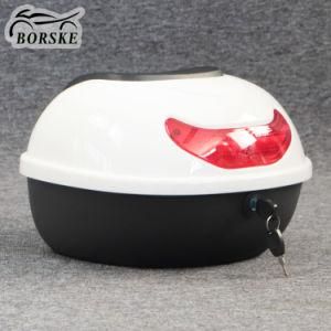 Custom White Motorcycle Top Box Scooter Motorcycle Motorbike Luggage Box