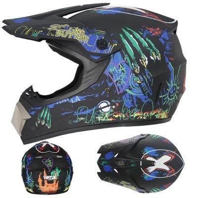 Go Kartoff-Road Helmetyahei Claws [Send Three-Piece Set]Electric Motorcycle Helmet Mountain Downhill Race Full Helmet