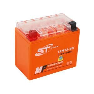 Factory Activated Spillproof AGM VRLA Ytx12-BS 12V 5ah 7ah 9ah 12ah 14ah 18ah 24ah Motorcycle Battery