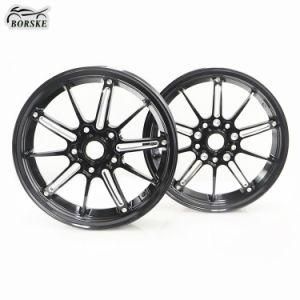 Borske 12 Inch Motorcycle Scooter Wheel Rim Front and Rear Disc Wheel Rims for Vespa Gts 300 Cc Parts