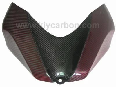 Airbox Tank Cover Red Hybrid Kevlar