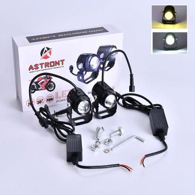 Mini Driving Light High and Low Yellow / White LED Aniti Fog for Cars / Motorcycle Korean LED Chip LED Mini Driving Light H4 Headlight