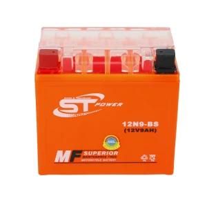 Top a Quality Gel 12V9ah 12n9-BS 12V Gel Car Battery Motorcycle Rechargeable Motorcycle battery