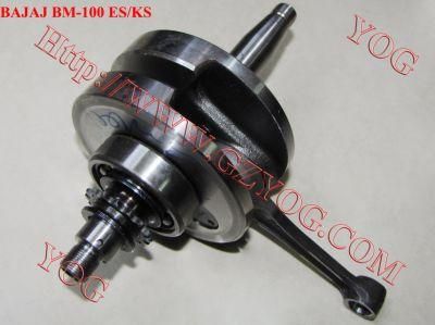 Yog Motorcycle Parts Crankshaft for Bajaj Bm100esks Tvs Star Hlx125 CB125ace