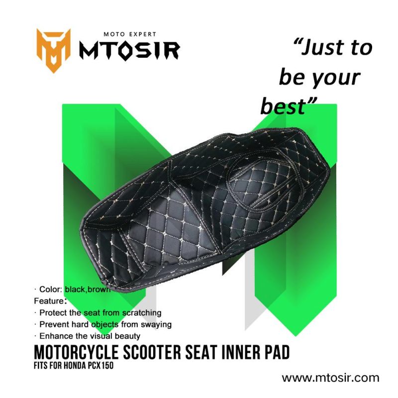 Mtosir High Quality Motorcycle Scootor Seat Inner Pad Fit for YAMAHA Nmax 155 Black Brown Protect Pad Decoration Seat Pad