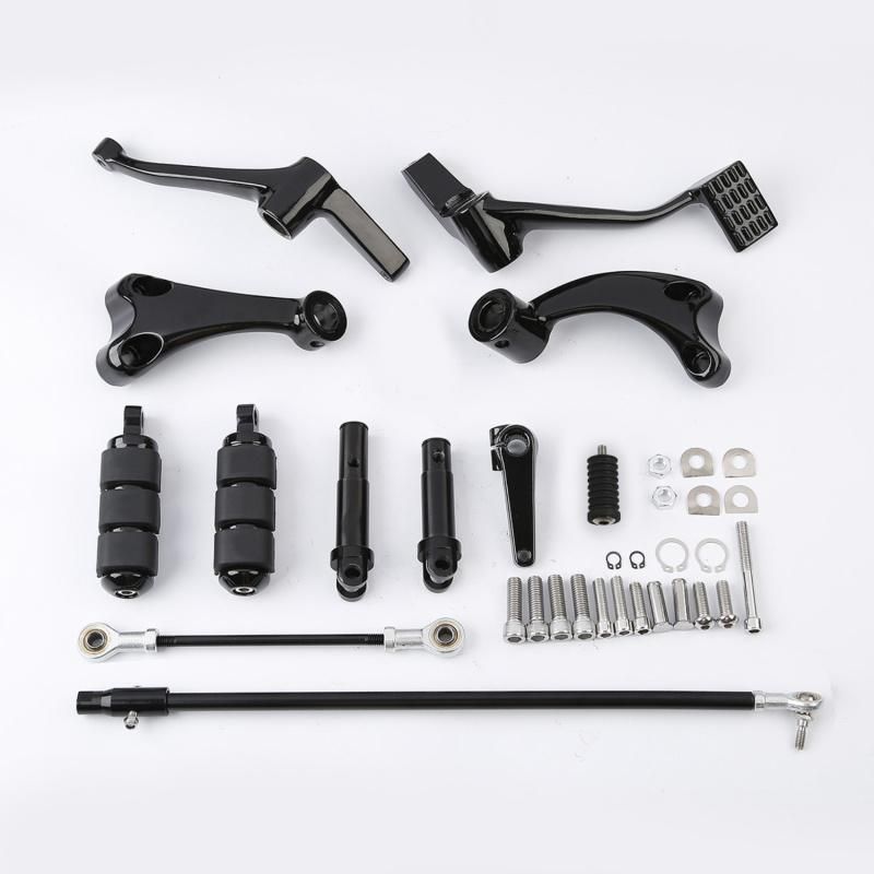 Xf2906c19-B Black Forward Controls Kit Peg Levers Linkages for Harley Sportster 2014-2020