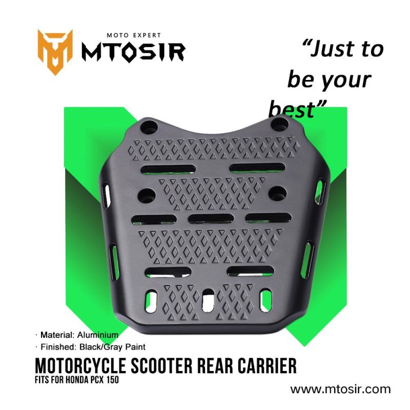 Mtosir Motorcycle Spare Parts Rear Carrier  Pcx150 Black/Gray Paint High Quality Professional Rear Carrier for Honda