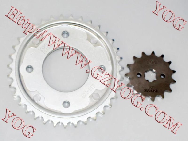 Motorcycle Spare Parts Front Rear Sprocket Sets Bajaj Bm125 Bm150 Boxer
