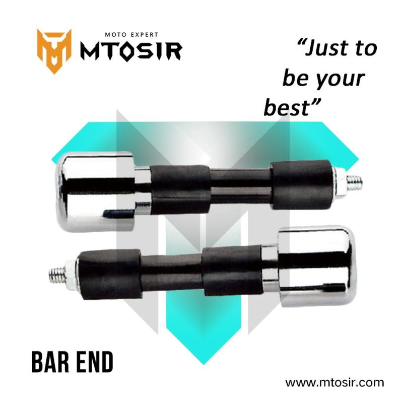 Mtosir High Quality Handle Bar End Universal Motorcycle Accessories Motorcycle Spare Parts Chrome Black Handle Grip Bar End