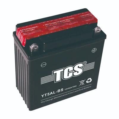 12 Volt 5amp YT5AL-BS Maintenance Free With Acid Motorcycle Battery