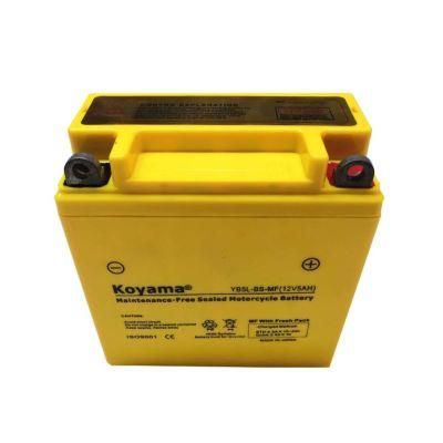 12n5-BS Yb5l-BS 12V 5ah Maintenance Free Mf Motorcycle Battery