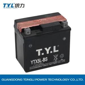 Ytx5l-BS Dry Charged Mf Battery/Motorcycle Parts/Motorcycle Battery 12V20ah OEM