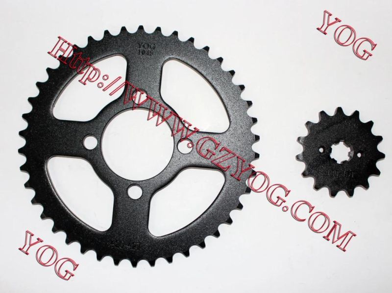 Motorcycle Spare Parts Front Rear Sprocket Sets Bajaj Bm125 Bm150 Boxer