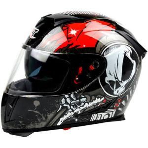 DOT, Ntc Approved Double Visors Full Face Motorcycle Helmet