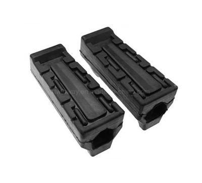 Ybr125 Motorcycle Black Footrest Rubber Cover Pedal Motorcycle Parts