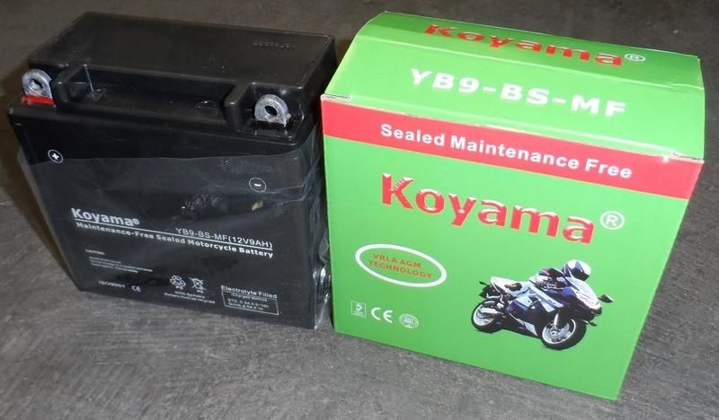 Moto Series Yb9-BS 12V9ah Lead Acid Motorcycle Gel Battery