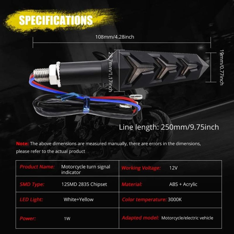 Motorcycle Wholesale Racing Accessories LED Turn Signal Indicator Semaphore Light for Honda Cbr600rr CB900 Cbr1000rr