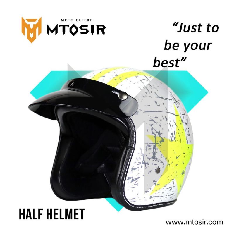 Mtosir High Quality Half Helmet Universal Motorcycle Scooter Dirt Bike Bicycle Safety Sunshade Half Face Helmet Motorcycle Gear Motorcycle Accessories