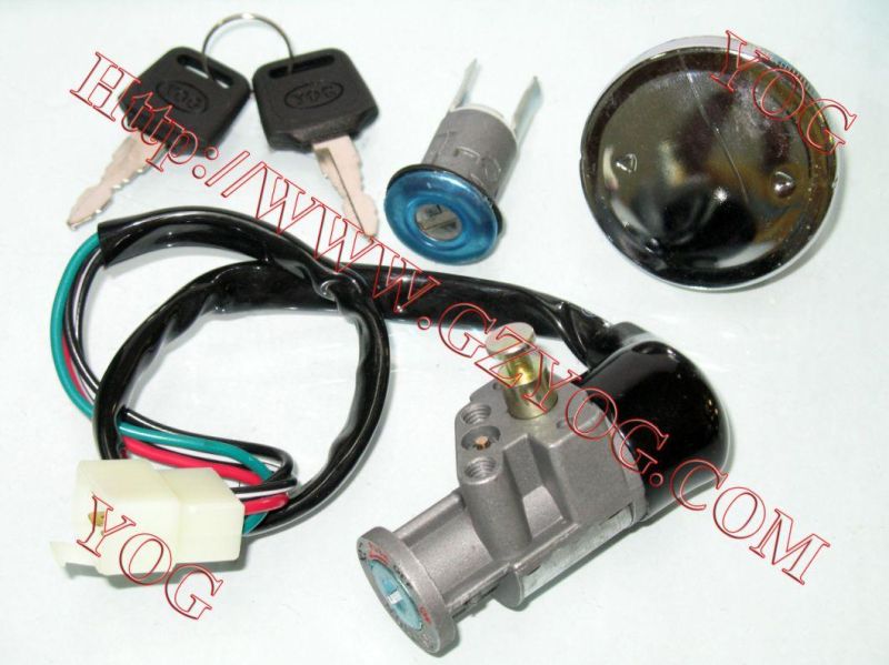 Motorcycle Parts Llave De Contacto Lock Set Ignition Switch Key Set RTR180 Gn125 CB-125ace