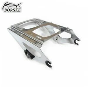 Black Detachable Two-up Mounting Rear Rack for Harley Touring 09-13
