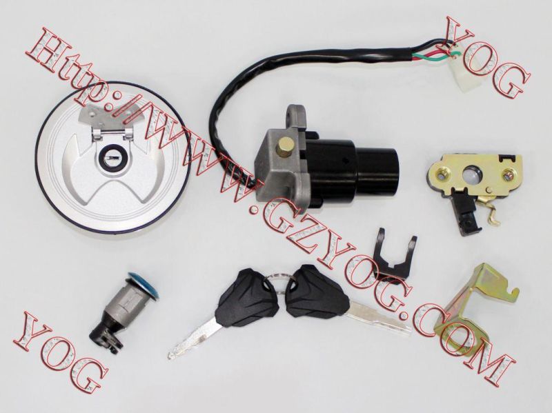 Yog Spare Parts Motorcycle Bajaj Boxer Tvs Key Ignition Switch Bros150 Nxr Cg125 Biz125 Scooter Gy6 Wave110 Ybr125 Ft125 Ds150 Vs90 CS125 Cgl125 Gl125 Titan150