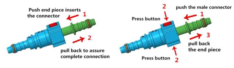 6.3 Motorcycle Accessories Fuel Line Pipe Connector