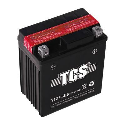 12 V 9 ah YTX7L-BS China High Quality Sealed Mf Motorcycle Battery