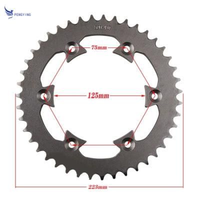 520 42t 43t 45t 49t Tooth Rear Chain Sprocket for Chinese ATV Quad Pit Dirt Bike Motorcycle Motor Moped 520 Chains Sprockets Cog