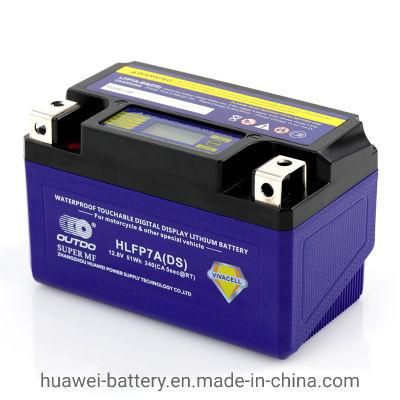Outdo Lithium Battery for Motorcycle Battery Hlfp7a (DS)
