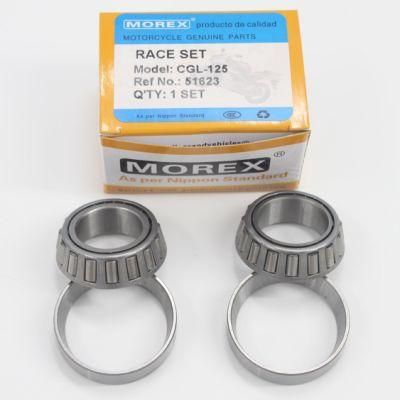 Motorcycle Spare Parts Accessories Morex Genuine Steering Bearing Race Set for Cgl-125 Original Honda Suzuki YAMAHA Bajaj Vespa