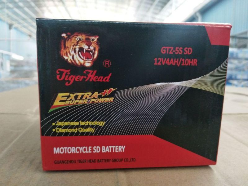 High Quality Gtz-5s 12V4ah Maintenance Free Lead Acid Motorcycle Battery