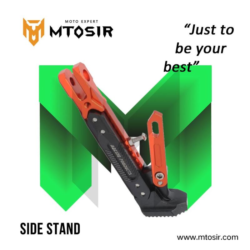 Mtosir Motorcycle Aluminium Side Stand Different Colors Available High Quality Professional Main Stand Spare Parts Chassis Frame Side Stand