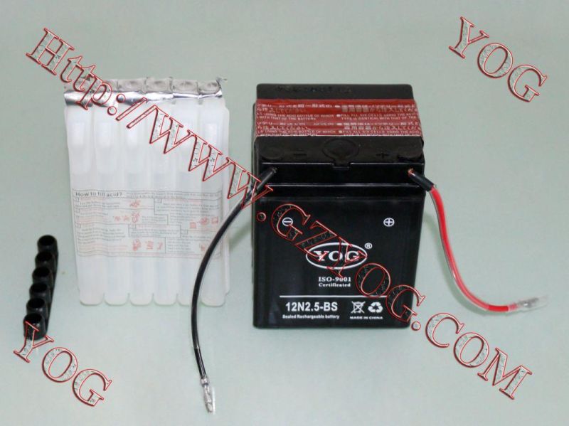 Yog Motorcycle Parts Motorcycle Battery for Yb6.5L-BS Cg125 (Maintenance Free)