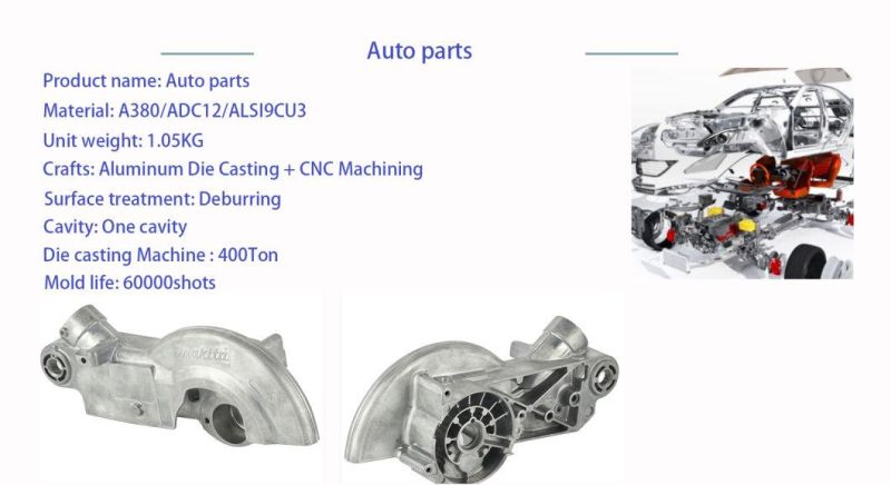 Custom Aluminum Zinc Shot Blasting Diecast Motorcycles Engine Cover Parts