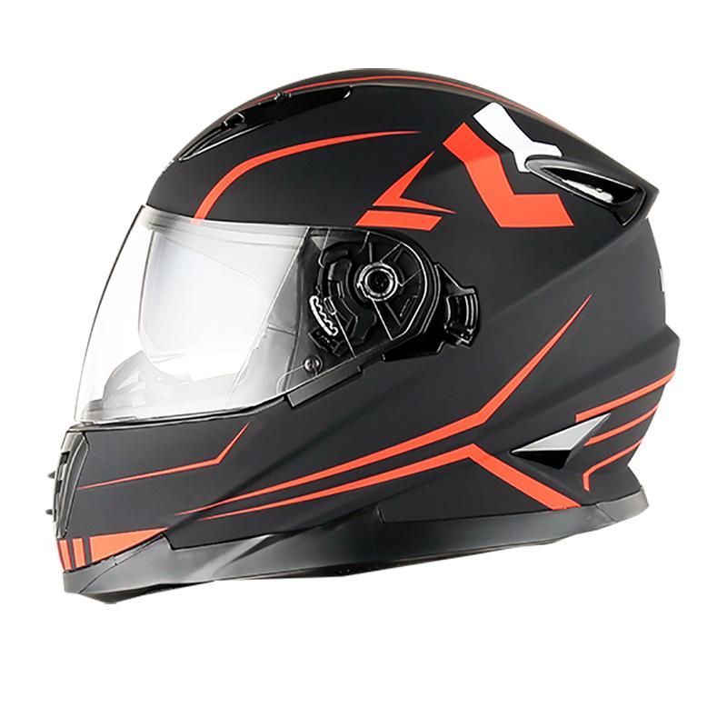 Cheap Decal Double Visor ABS Material DOT Full Face Motorcycle Helmet