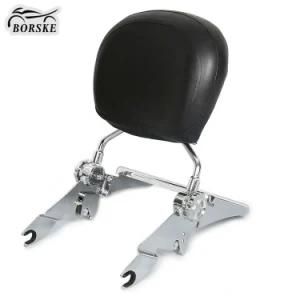 Chrome Sissy Bar Luggage Rack Passenger Backrest for Harley Touring 09-up