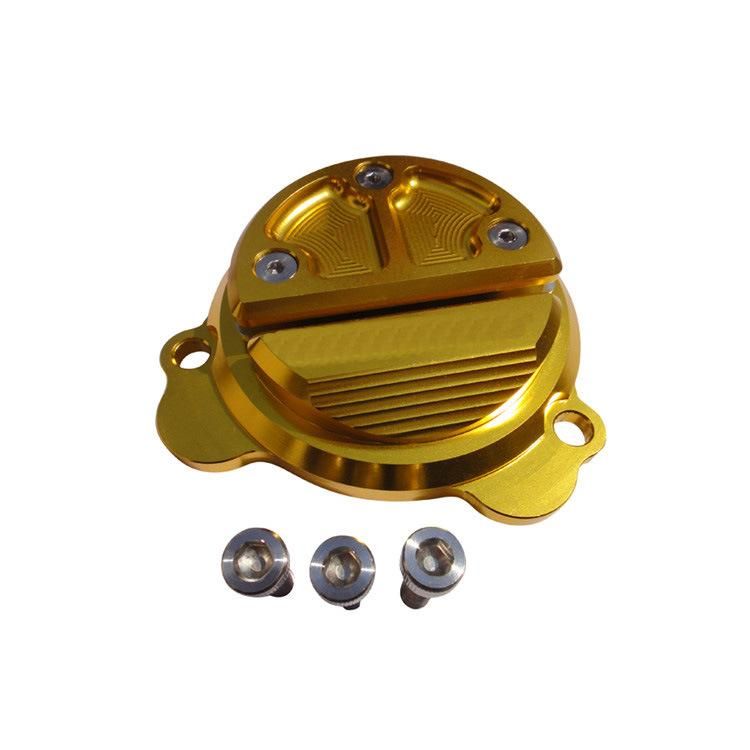 CNC Anodized Aluminum Motorcycle Stator Cover Engine Crank Case